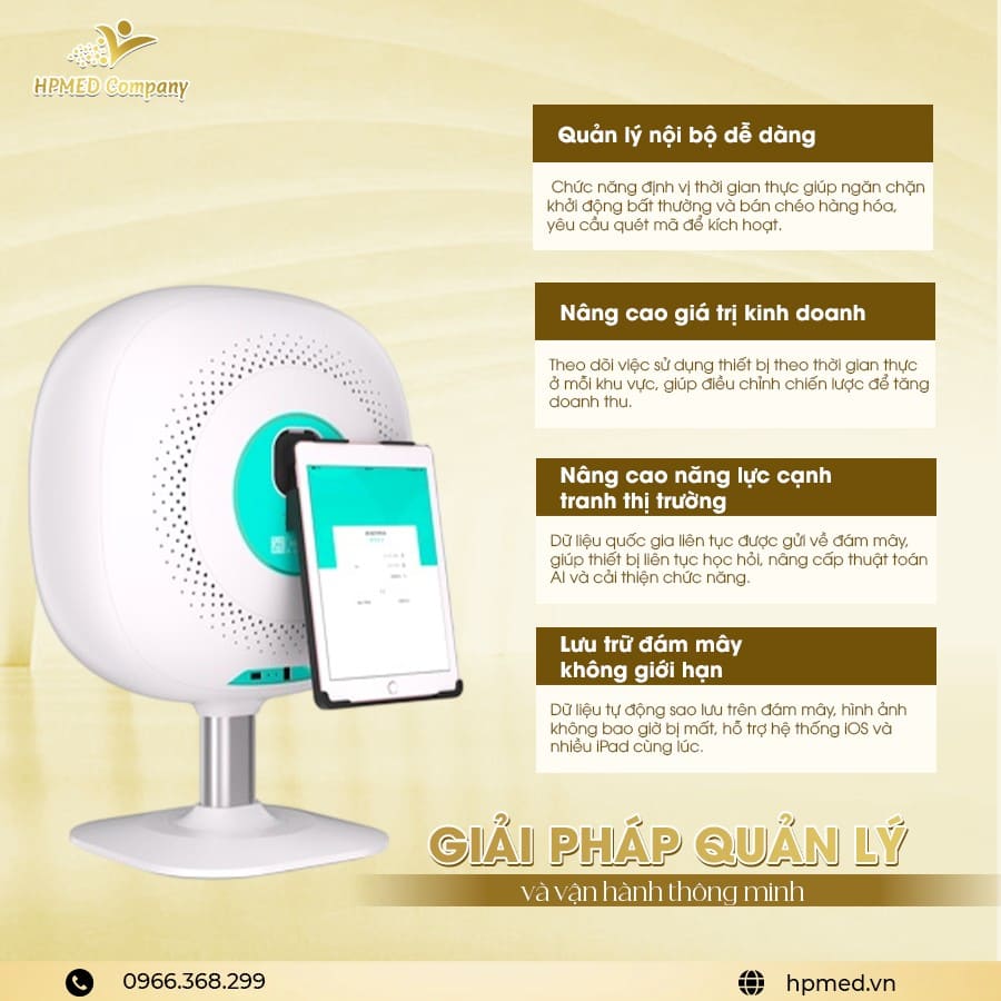 Máy Soi Da Ammy Skin Detector Kết Nối Ipad