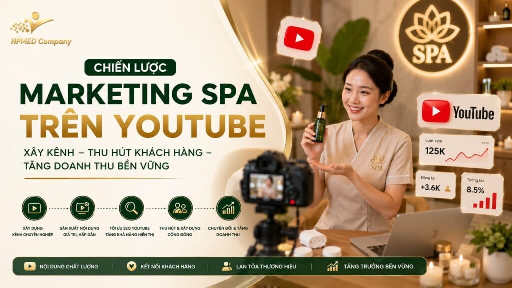 Sơ đồ tư duy chiến lược marketing spa trên youtube bứt phá thương hiệu bằng video thực tế