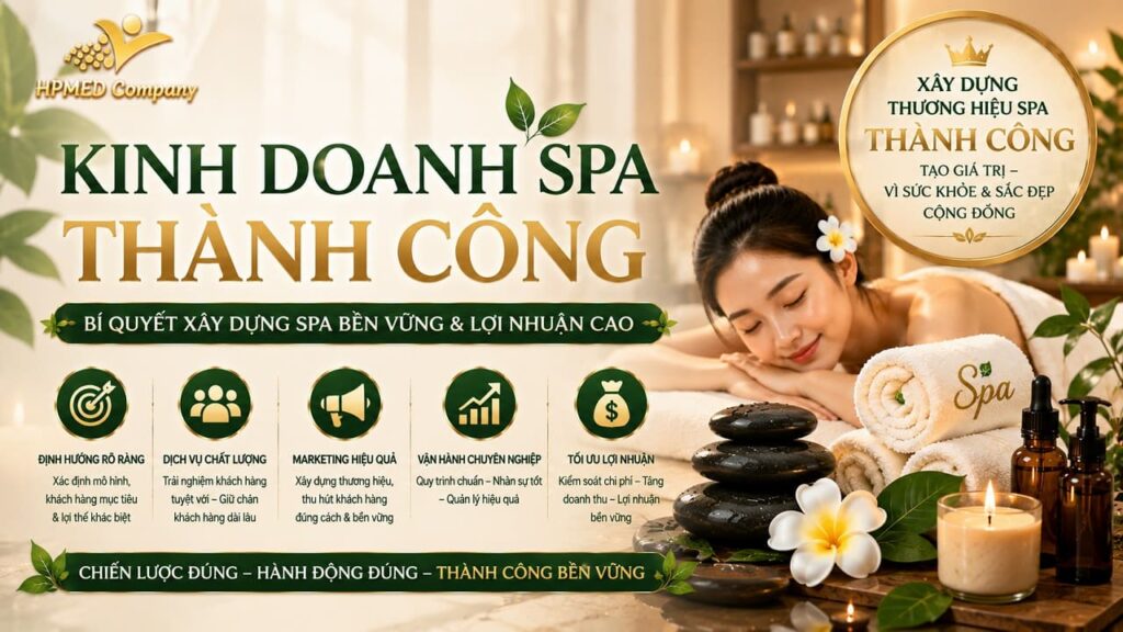 KINH DOANH SPA THÀNH CÔNG: BÍ QUYẾT KHỞI NGHIỆP & LỘ TRÌNH TỪ A–Z 2025 🌸 3 Sơ đồ ma trận công thức kinh doanh spa thành công bứt phá dòng tiền cùng HPMED