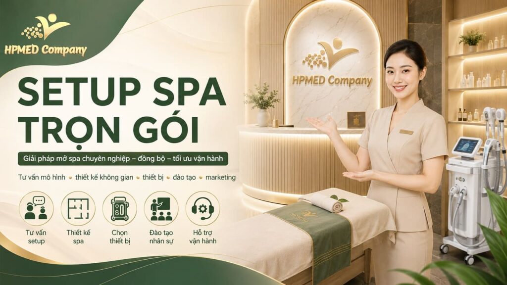 Quy trình setup spa trọn gói từ khảo sát đến bàn giao tại HPMED