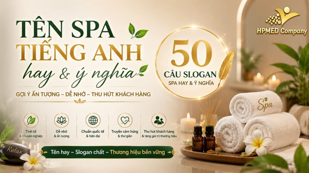 Top Những Tên Spa Tiếng Anh Hay Và Ý Nghĩa Sang Chảnh - HPMED