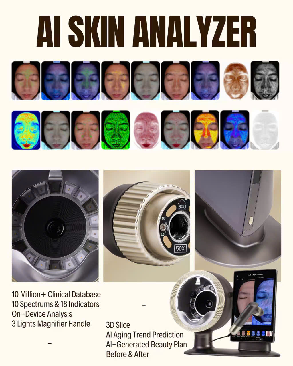 Máy Phân Tích Da M17 AI Skin Analyzer