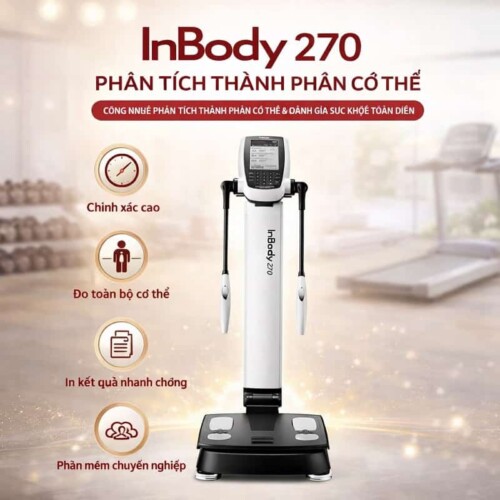 Máy InBody chính hãng tại HPMED hiển thị kết quả phân tích tỷ lệ mỡ và cơ xương chính xác cho khách hàng tại Clinic