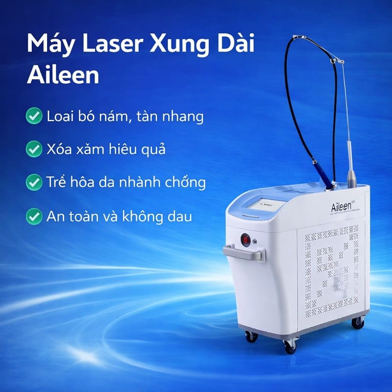 Dịch Vụ Sửa Máy Laser Xung Dài Mercury Chuyên Nghiệp 2 Máy Laser xung dài Aillen công nghệ triệt lông và điều trị mao mạch chuyên sâu tại HPMED