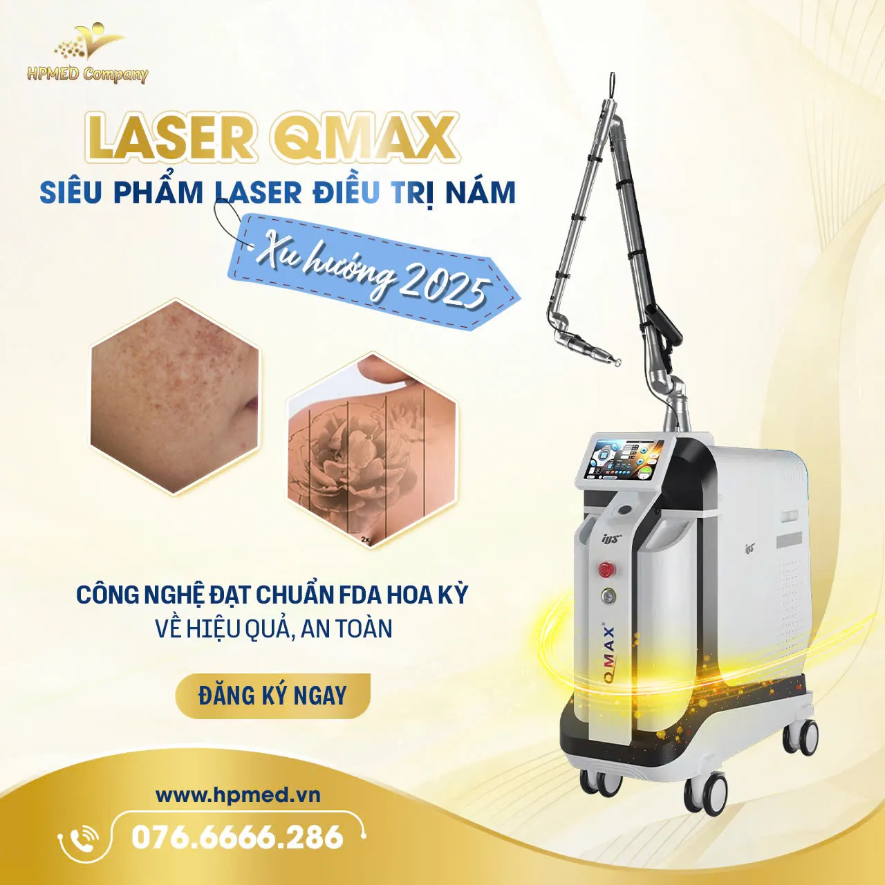 Máy Spa, Máy Thẩm Mỹ, Thiết Bị Spa Chính Hãng | HPMED 26 máy laser qmax