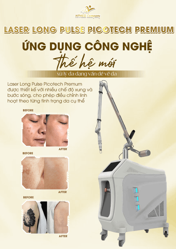 Máy Laser Picotech Premium – Hệ Laser 3 Trong 1 Cho Xóa Xăm, Sắc Tố, Mạch Máu Và Trẻ Hóa Da