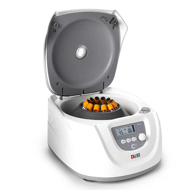 Máy ly tâm mini Dlab dùng cho bộ kit PRP, thiết kế nhỏ gọn, tốc độ ổn định.