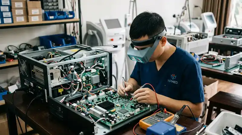 Dịch vụ sửa máy spa Hà Giang uy tín, chuyên nghiệp - HPmed 1 Tại sao cần bảo trì định kỳ và chọn đơn vị sửa máy spa Hà Giang chuyên nghiệp?