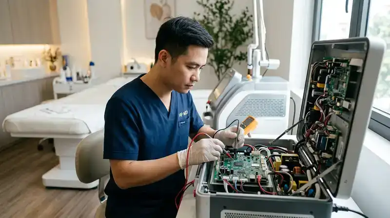 Sửa máy spa Nam Định Uy Tín: Chuyên Gia Kỹ Thuật HP Med 1 Tại sao cần chọn đơn vị sửa máy spa Nam Định chuyên nghiệp?