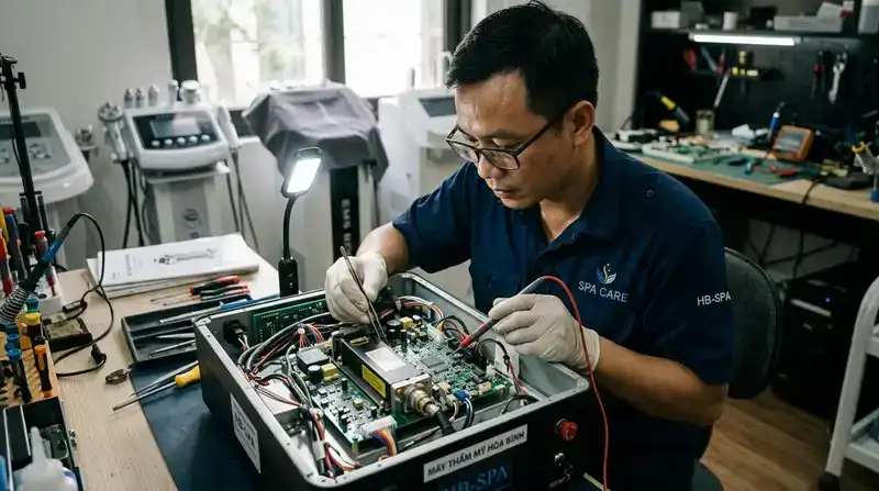Sửa máy spa Hòa Bình: Dịch vụ uy tín, linh kiện chính hãng 1 Tại sao cần đơn vị sửa máy spa Hòa Bình chuyên nghiệp?