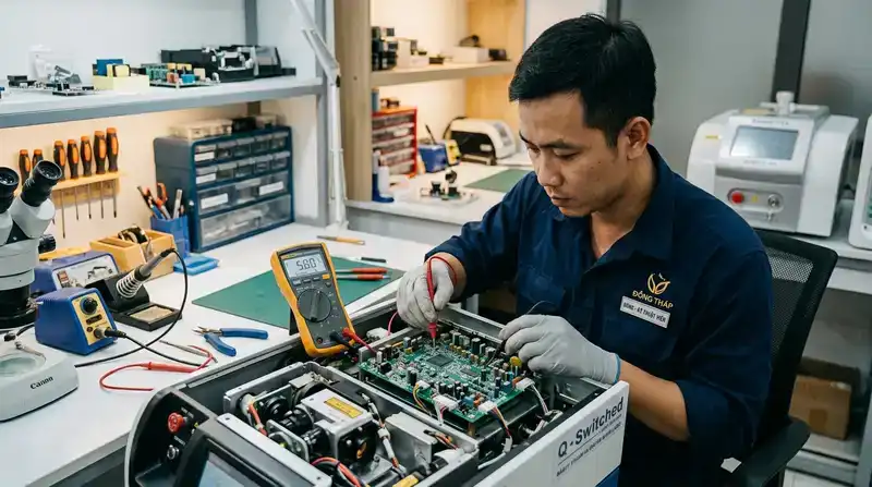 Sửa máy spa Đồng Tháp: Dịch vụ uy tín, chuyên nghiệp 2026 1 Tại sao chủ spa tại Đồng Tháp cần đối tác sửa máy chuyên nghiệp?