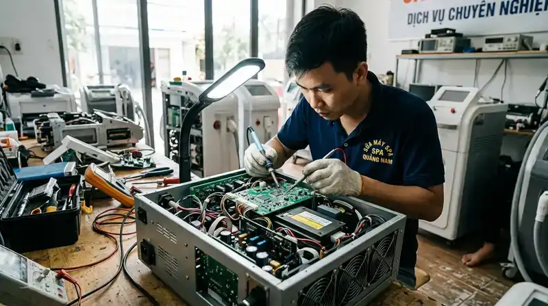 Sửa máy spa Quảng Nam uy tín: Dịch vụ chuyên nghiệp 2026 1 Tại sao chủ spa tại Quảng Nam cần chọn đơn vị sửa máy chuyên nghiệp?