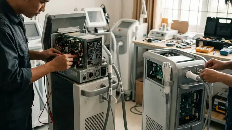 Dịch vụ sửa máy spa Kiên Giang chuyên nghiệp, uy tín 2026 2 Các dòng máy spa HP Med nhận sửa chữa tại Kiên Giang