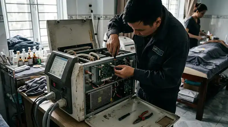 Các dòng máy spa HPMED thường gặp và lỗi kỹ thuật phổ biến