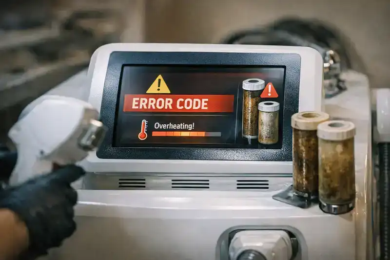 Các lỗi kỹ thuật thường gặp trên máy spa cần bảo trì ngay