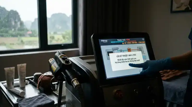 Các lỗi kỹ thuật thường gặp trên thiết bị spa tại Ninh Bình