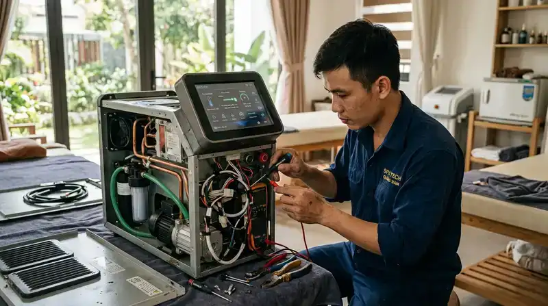 Sửa máy spa Quảng Nam uy tín: Dịch vụ chuyên nghiệp 2026 2 Các lỗi máy spa thường gặp và giải pháp sửa máy spa Quảng Nam nhanh nhất