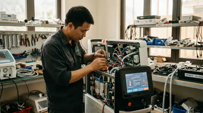 Dịch vụ sửa máy spa Hà Giang uy tín, chuyên nghiệp - HPmed 2 Các lỗi máy spa thường gặp và giải pháp xử lý từ HPmed