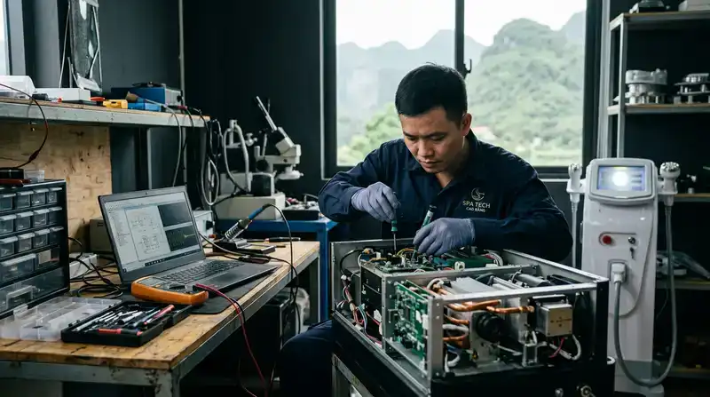 Các lỗi máy spa thường gặp và quy trình sửa máy spa Cao Bằng chuẩn