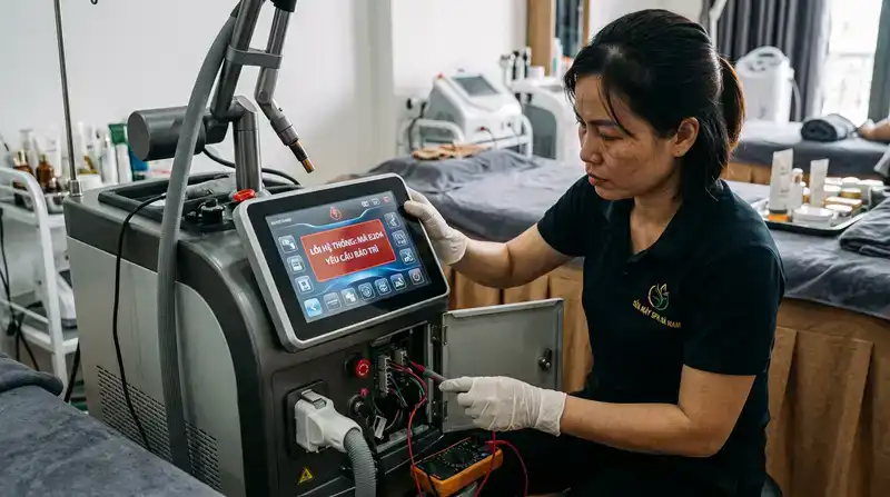 Sửa máy spa Hà Nam: Địa chỉ bảo trì uy tín, chuyên nghiệp 2 Các lỗi thường gặp trên thiết bị spa phổ biến hiện nay
