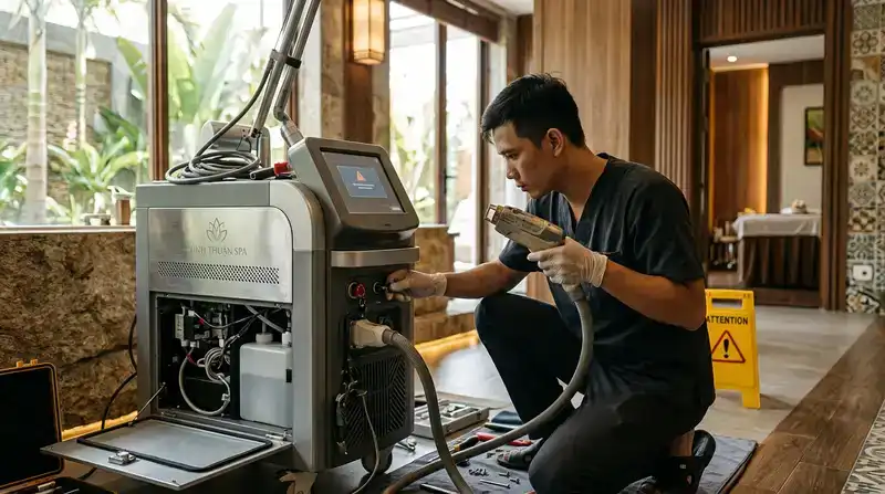 Dịch vụ sửa máy spa Ninh Thuận: Uy tín, nhanh chóng 2026 2 Các lỗi thường gặp trên thiết bị spa và cách xử lý nhanh