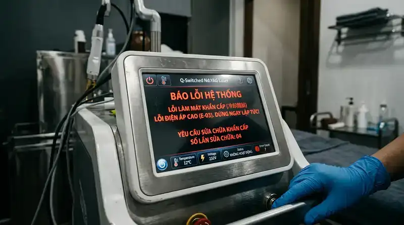 Sửa máy spa Hà Nội uy tín: Xử lý nhanh, linh kiện chính hãng 2 Dấu hiệu nhận biết máy spa cần được sửa chữa khẩn cấp