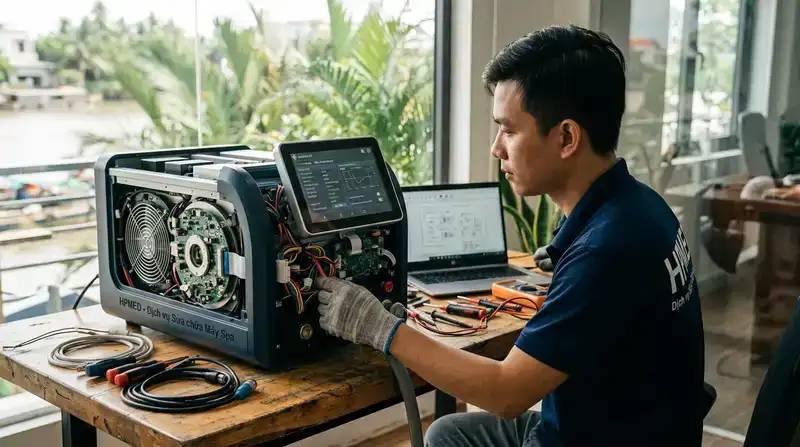 Nhận diện các lỗi thường gặp trên máy spa công nghệ cao