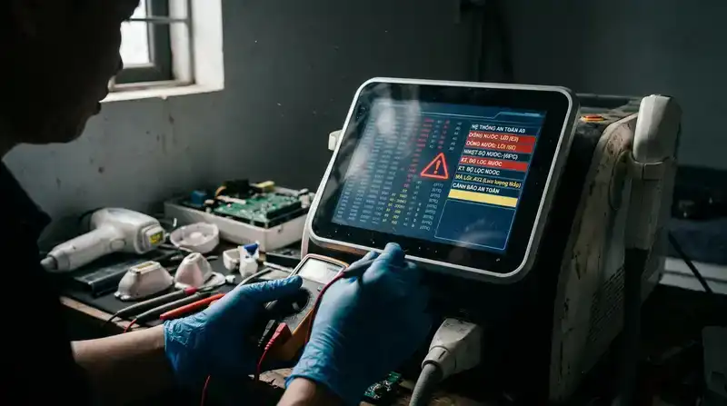 Nhận diện các lỗi thường gặp trên thiết bị thẩm mỹ công nghệ cao
