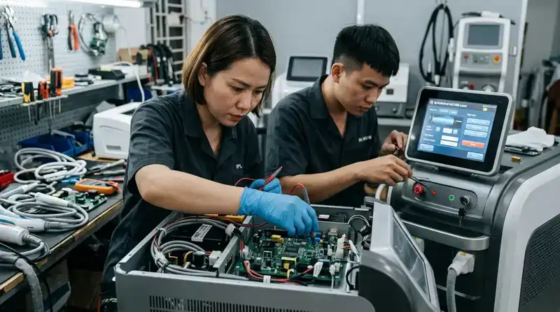 Sửa máy spa Đắk Nông: Dịch vụ uy tín, bảo hành tận tâm 2026 3 Các hạng mục sửa máy spa phổ biến tại HPmed