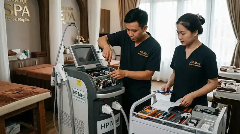 Sửa máy spa Đồng Tháp: Dịch vụ uy tín, chuyên nghiệp 2026 3 Dịch vụ sửa máy spa Đồng Tháp uy tín tại HP Med