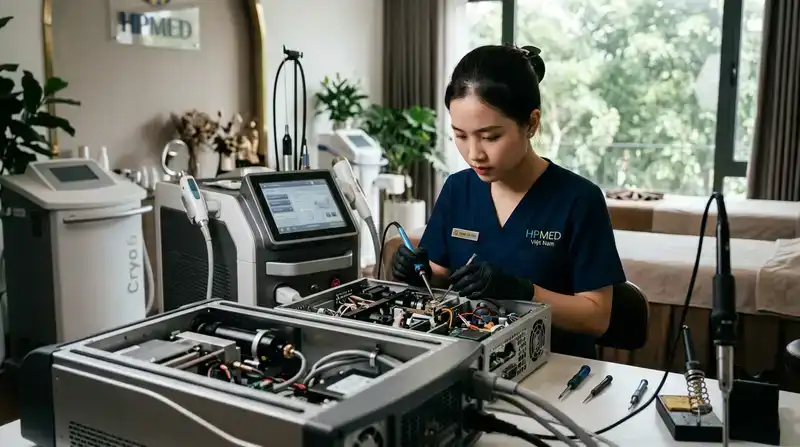 HPMED Việt Nam: Giải pháp sửa máy spa chuyên nghiệp toàn quốc