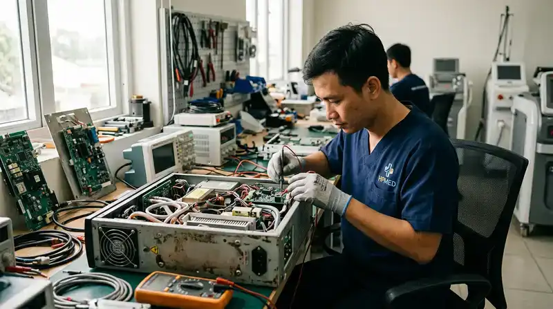 Quy trình sửa chữa máy thẩm mỹ chuẩn chuyên gia