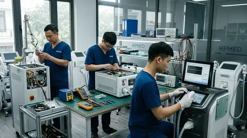 Dịch vụ sửa máy spa Hà Tĩnh uy tín, chuyên nghiệp – HPMED 3 Quy trình sửa chữa máy thẩm mỹ chuẩn chuyên gia tại HPMED