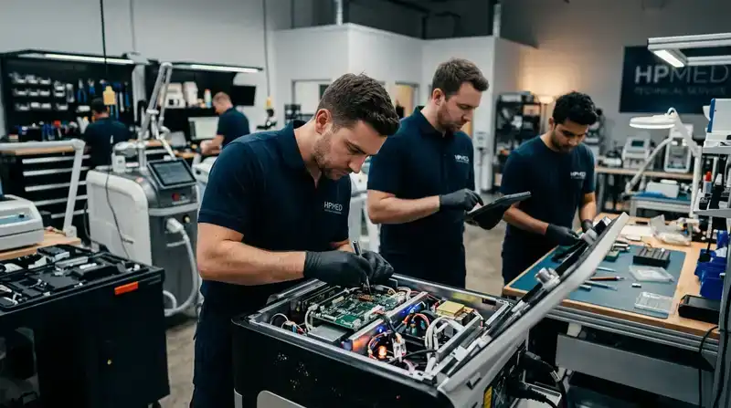 Sửa máy spa Bà Rịa - Vũng Tàu: Dịch vụ uy tín, chuyên 3 Quy trình sửa chữa thiết bị thẩm mỹ chuẩn kỹ thuật tại HPMED