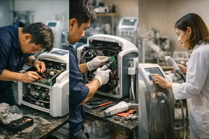 Quy trình sửa chữa và bảo dưỡng máy thẩm mỹ tại HPMED