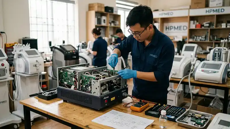 Quy trình sửa máy spa Bến Tre chuẩn 5 bước tại HPMED