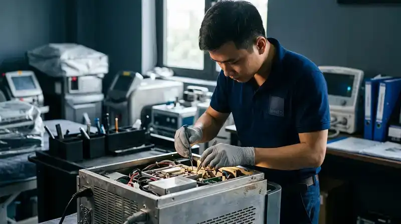 Quy trình sửa máy spa chuẩn 5 sao tại HPMED