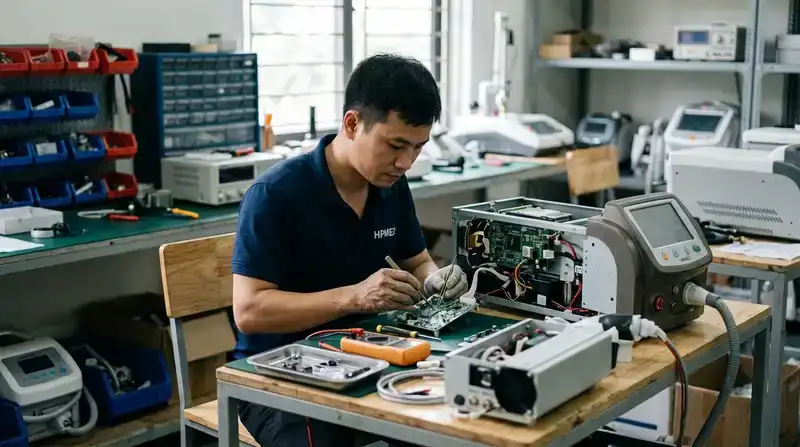 Sửa máy spa Bắc Kạn Chuyên Nghiệp: Uy Tín, Linh Kiện Chính 3 Quy trình sửa máy spa chuyên nghiệp tại HPMED