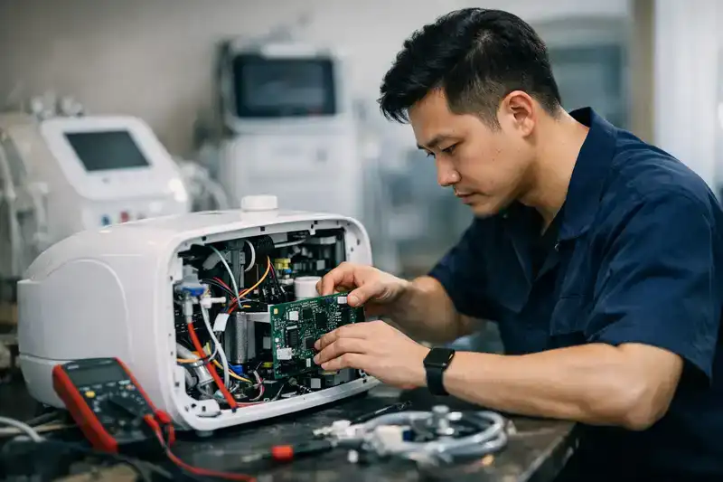 Quy trình sửa máy spa Thái Bình chuyên nghiệp tại HPMED