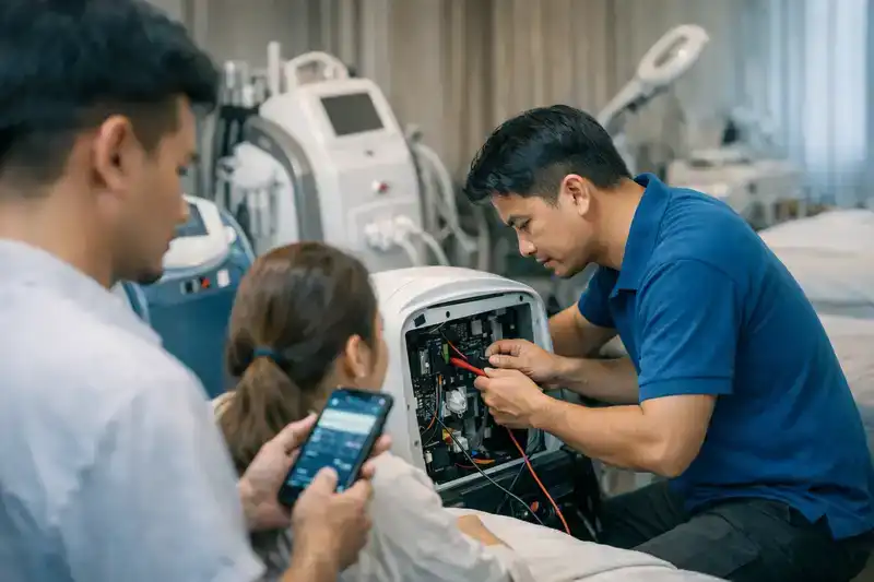 Quy trình sửa máy spa Tiền Giang chuyên nghiệp tại HPMED