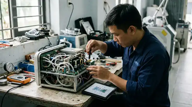 Sửa máy spa Quảng Nam uy tín: Dịch vụ chuyên nghiệp 2026 3 Review quy trình sửa chữa máy thẩm mỹ chuyên nghiệp từ HPMED