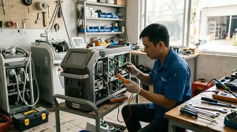 Dịch vụ sửa máy spa Kiên Giang chuyên nghiệp, uy tín 2026 3 Review quy trình sửa máy spa từ A-Z tại HP Med