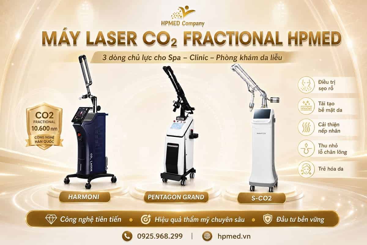 Máy laser co2 fractional xóa sẹo rỗ và dòng máy fractional co2 laser chính hãng Hàn Quốc giá tốt nhất tại HPMED