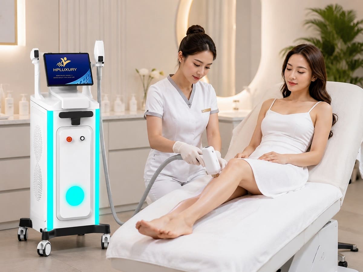 Máy triệt lông spa chính hãng công nghệ máy triệt lông diode laser cao cấp tại HPMED