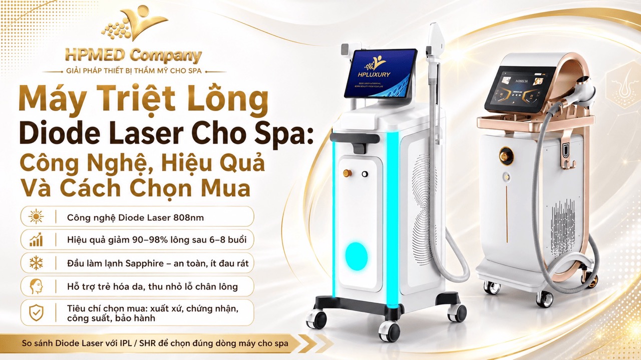 Máy Triệt Lông Diode Laser Cho Spa: Công Nghệ, Hiệu Quả Và Cách Chọn Mua