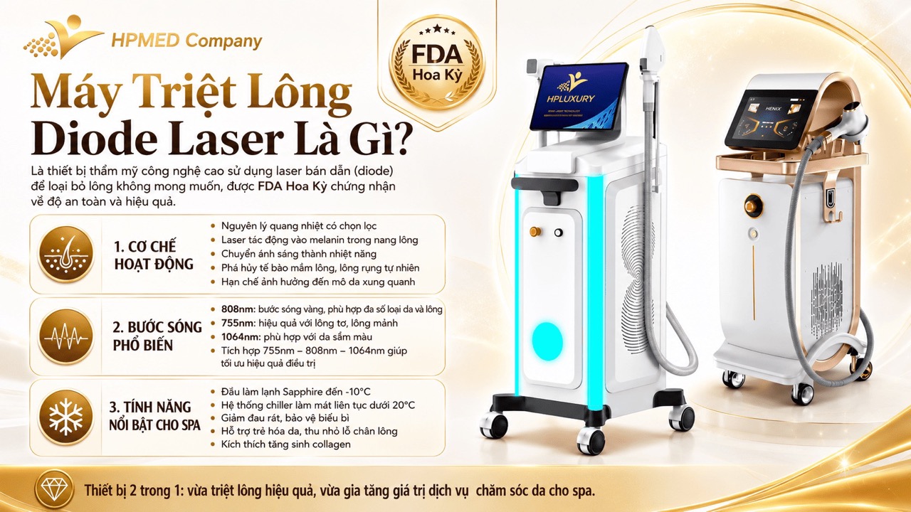 Máy Triệt Lông Diode Laser Là Gì?