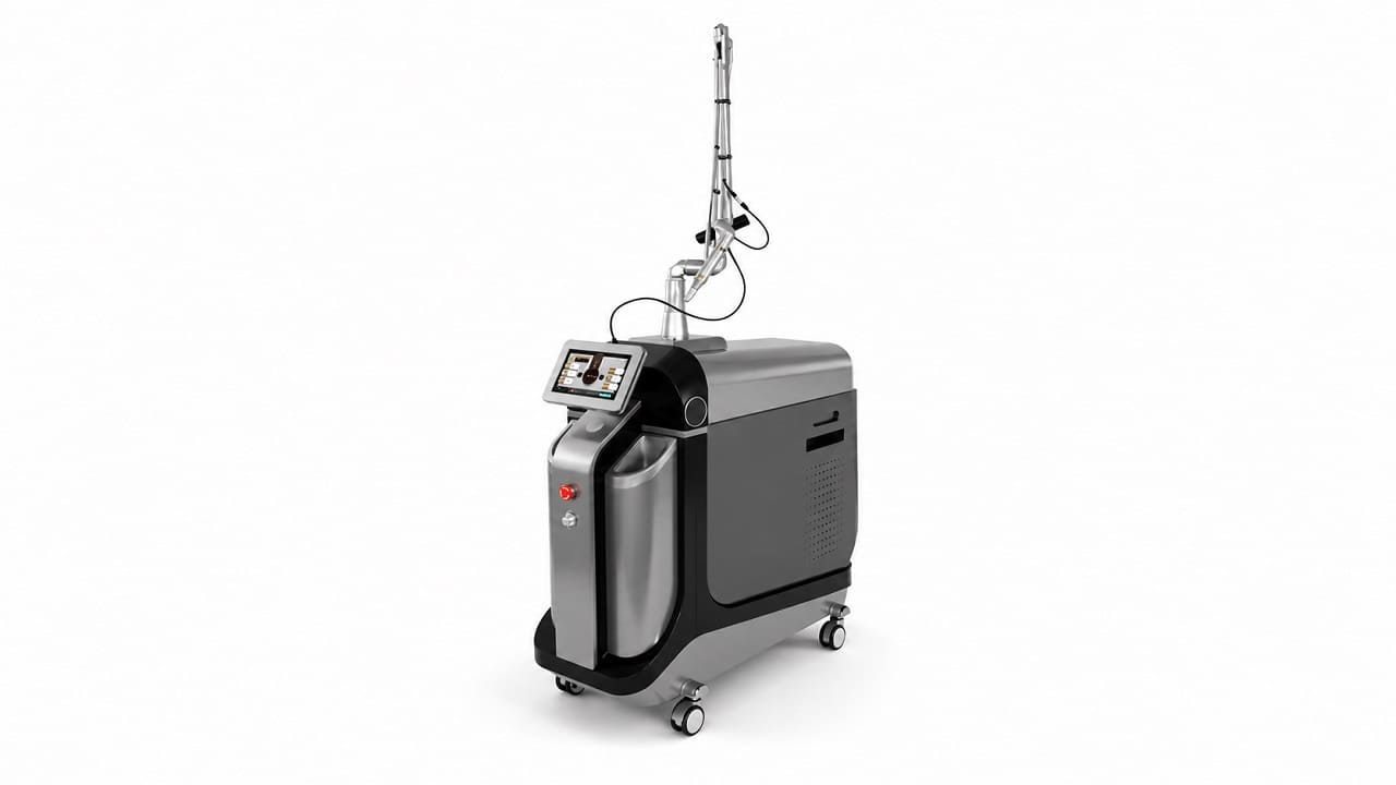 Máy Laser Pico Premium Xóa Xăm Trị Nám Hiệu Quả Năm 2026 1 Mẫu máy laser pico premium xóa xăm trị nám chính ngạch chuẩn y khoa tại HPMED
