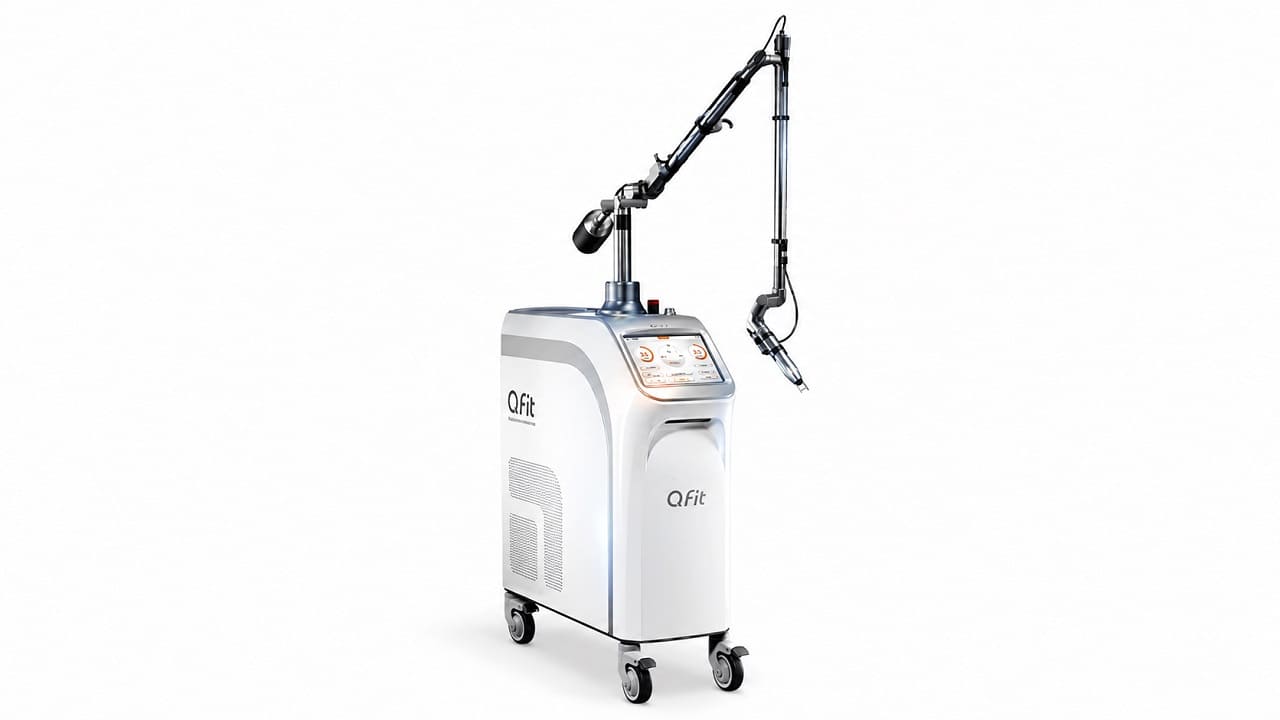 Máy Laser Qfit Xóa Xăm Trị Nám: Giải Pháp Hiệu Quả 2026 1 Mẫu máy laser qfit xóa xăm trị nám chính ngạch chuẩn y khoa tại HPMED