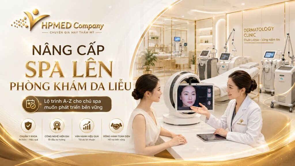 Nâng Cấp Spa Lên Phòng Khám Da Liễu: Lộ Trình A-Z Cho Chủ Spa Muốn Phát Triển Bền Vững 5 Quy trình tư vấn nâng cấp spa lên phòng khám da liễu chuẩn y khoa tại HPMED