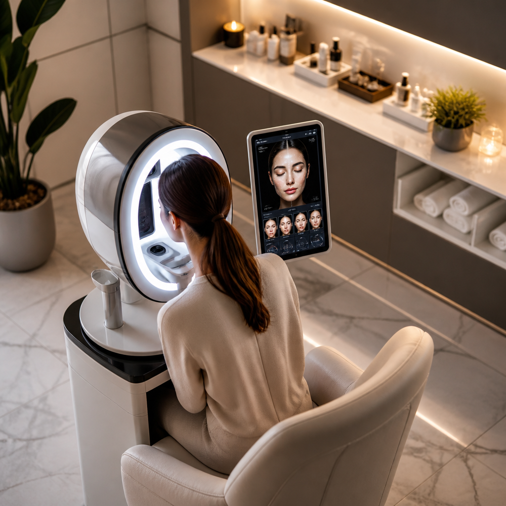 Top 7 Xu Hướng Công Nghệ Thẩm Mỹ Đột Phá Cho Spa/TMV Năm 2026 | Phân Tích Chuyên Gia HPMED 2 Máy phân tích da ứng dụng AI tại spa